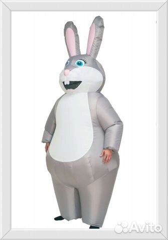 Прокат надувного костюма Заяц на праздники