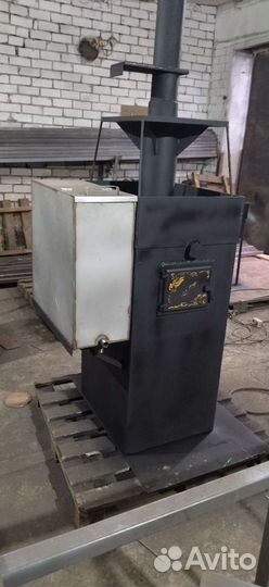 Печь банная с баком