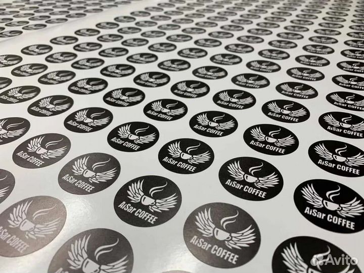 Печать наклеек, этикеток и стикеров