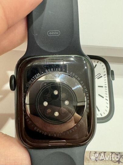 Часы apple watch 7 45 mm green