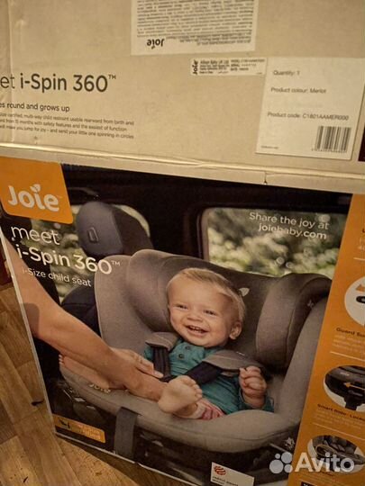 Автокресло Joie i-spin 360*
