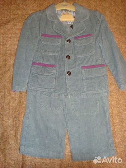 Детский костюм из вельвета 