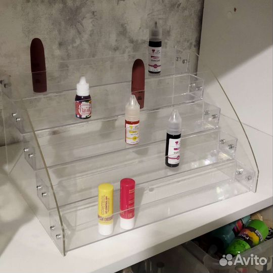 Полка-органайзер для косметики прозрачная