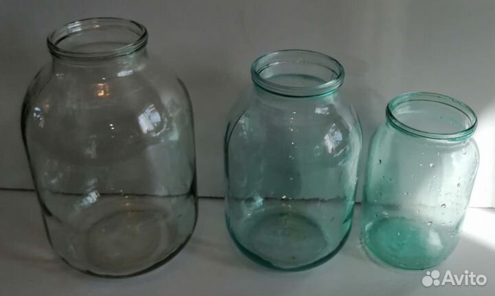 Банки стеклянные 2-х и 3-х литровые