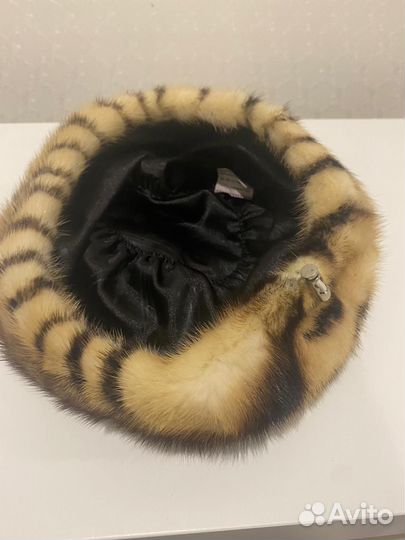 Берет женский норковый натуральный
