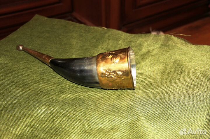 Новый винный рог медный