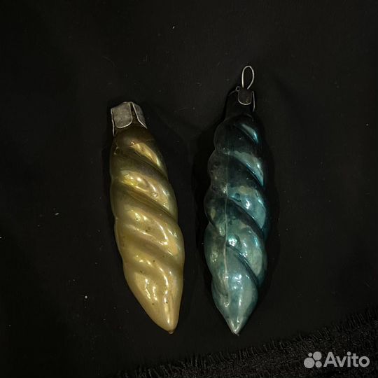 Игрушки ёлочные СССР сосульки
