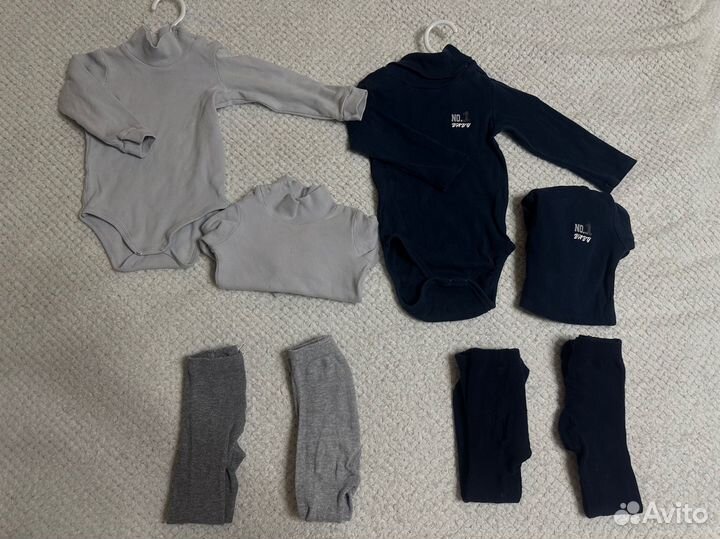 Вещи пакетом для мальчиков 80-86 двойни/близнецы