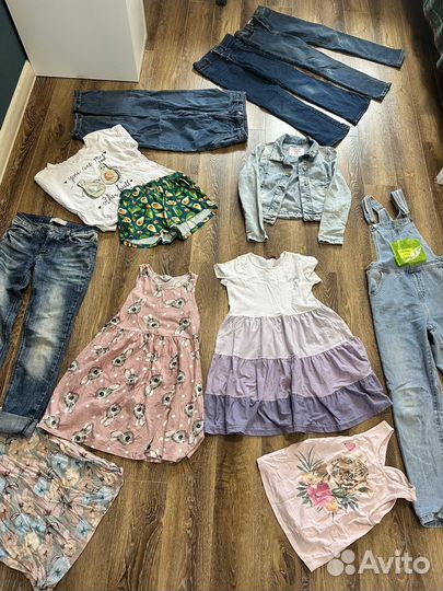 Пакет одежды на девочку 134-140