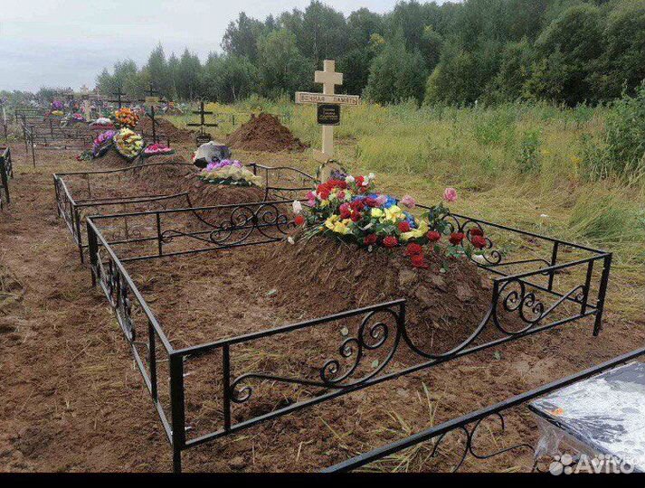 Производство и установка оград на могилу