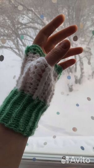 Митенки вязаные