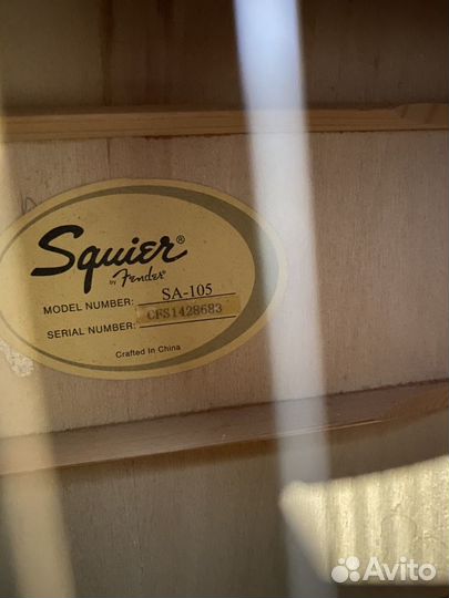 Акустическая гитара squier
