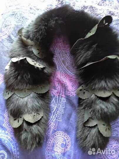 Меховой воротник песец