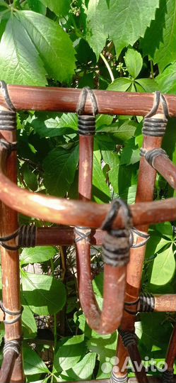 Кашпо для цветов из ротанга