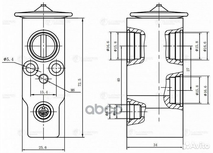Клапан расширительный кондиционера ltrv2530 luzar