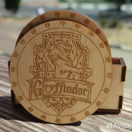 Подставка для кружек Гарри Поттер 4шт
