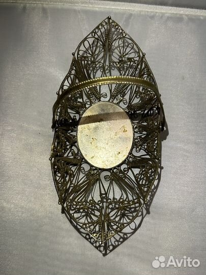 Ваза конфетница Ладья, скань, деформация