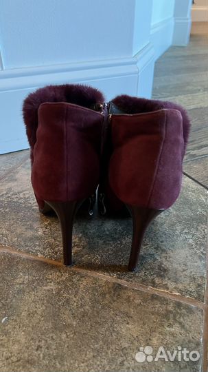 Ботильоны с каблуком ботинки натуральная кожа 38