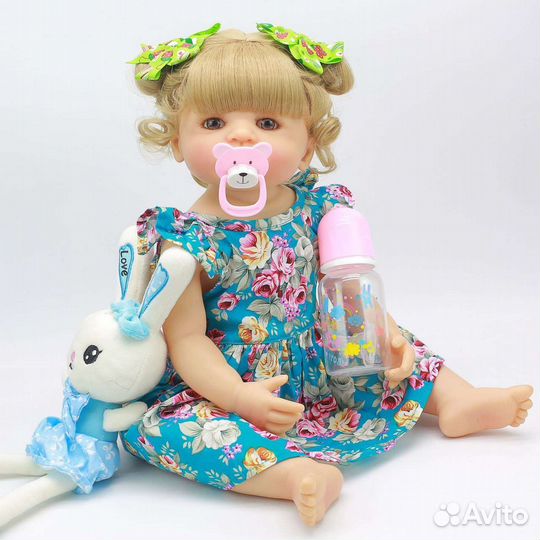 Кукла реборн силиконовая,55 см