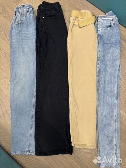 Джинсы штаны пакетом