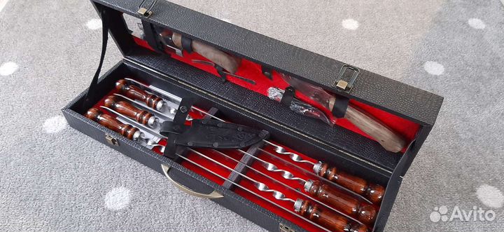 Набор шампуров подарочный