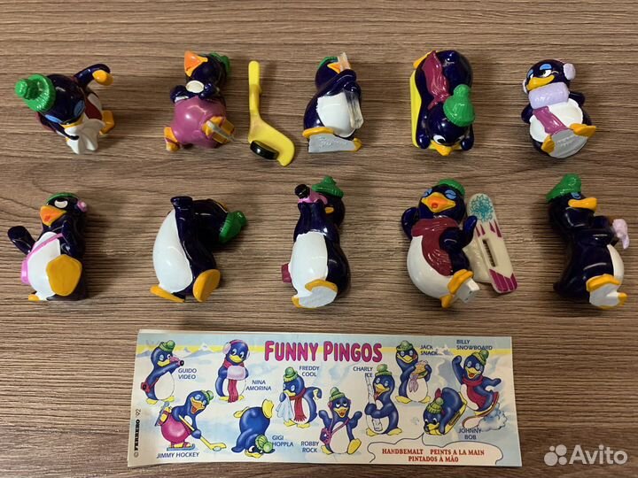 Пингвины зима киндер сюрприз