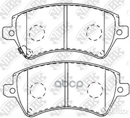 Колодки тормозные PN1224 NiBK