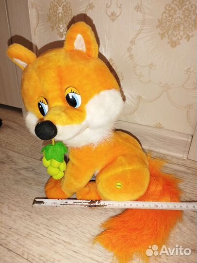 Большая мягкая игрушка лиса
