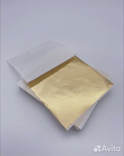 Поталь в листах и хлопьях зеркальная