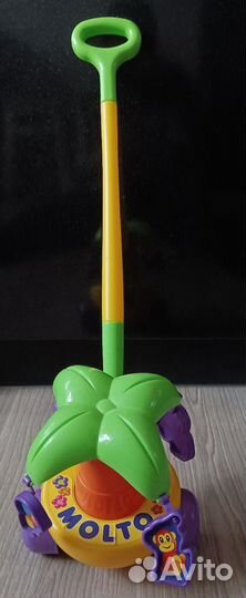 Игрушка каталка с ручкой
