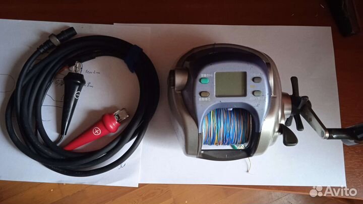 Морская катушка электрическая с Удилищем