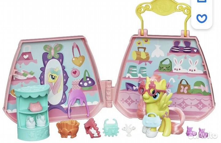 My little pony Возьми с собой Флаттершай набор