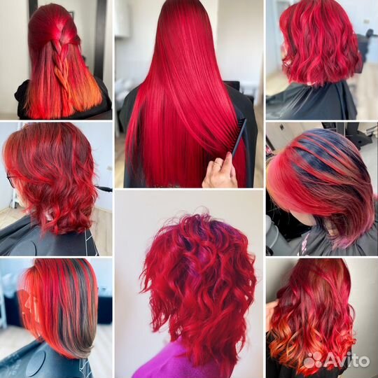 Окрашивание волос, цветное окрашивание