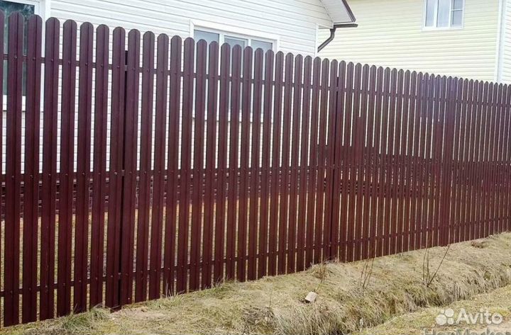 Забор металлический,калитки под ключ