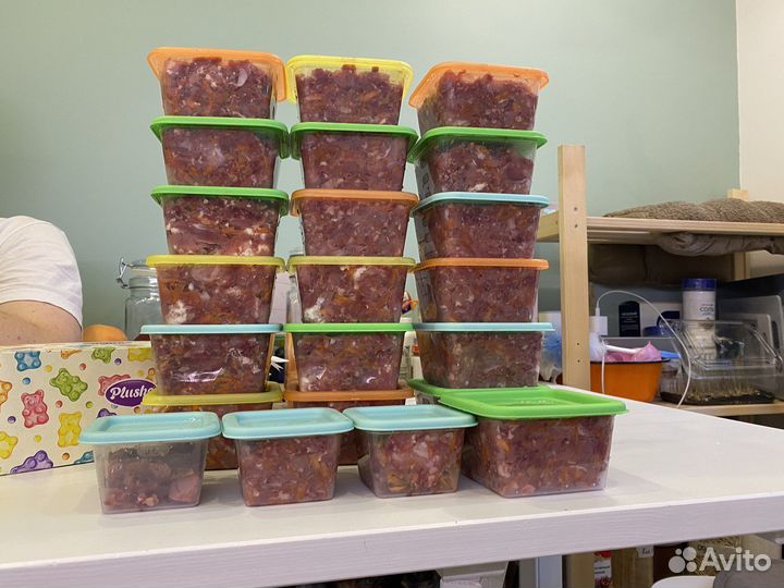 Питание для котов, мясо на месяц