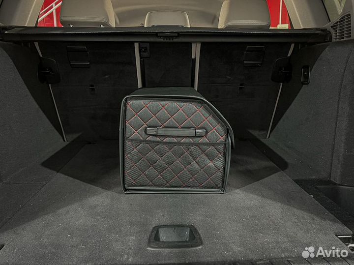 Органайзер L черный, красная строчка 1