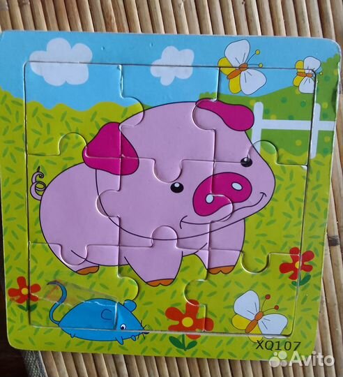 Пазлы деревянные. За всё 500