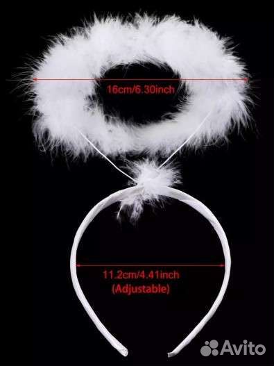 Костюм ангела крылья и нимб