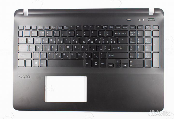 Топкейс для Sony SVF15 чёрный с подсветкой