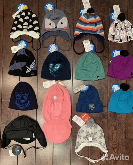 Продам новые шапки Lassie, Reima, Bjorka