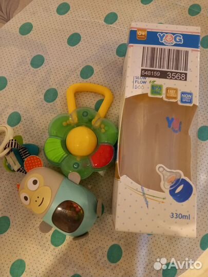 Бутылочка детская, игрушки