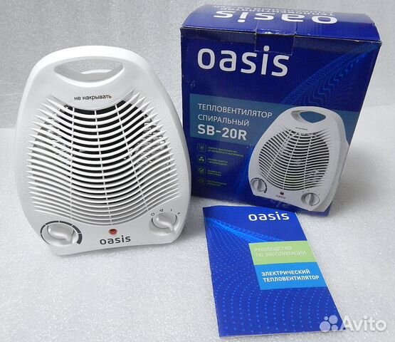 Новый Тепловентилятор Oasis спиральный SB-20 R