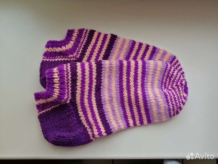 Носки шерстяные вязаные