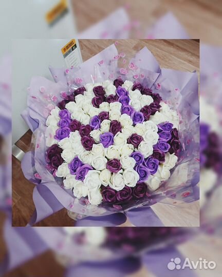 Мыльные букеты ручной работы