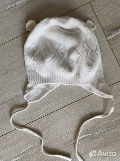 Шапка Baby Go со стразами для девочки 46-48