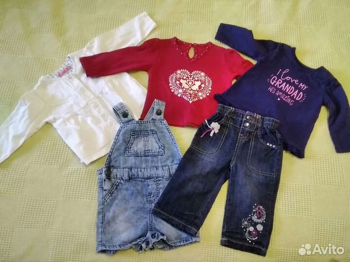 Вещи на девочку 0-3-6 м фирменные