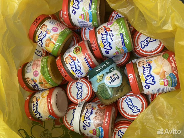 Овощные и мясные пюрешки