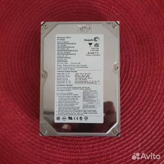 Жесткий диск Seagate 60GB