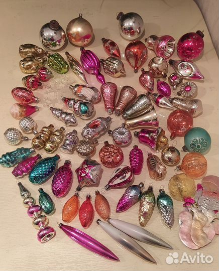 Елочные игрушки картонаж СССР