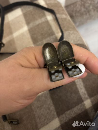 Подтяжки кожаные